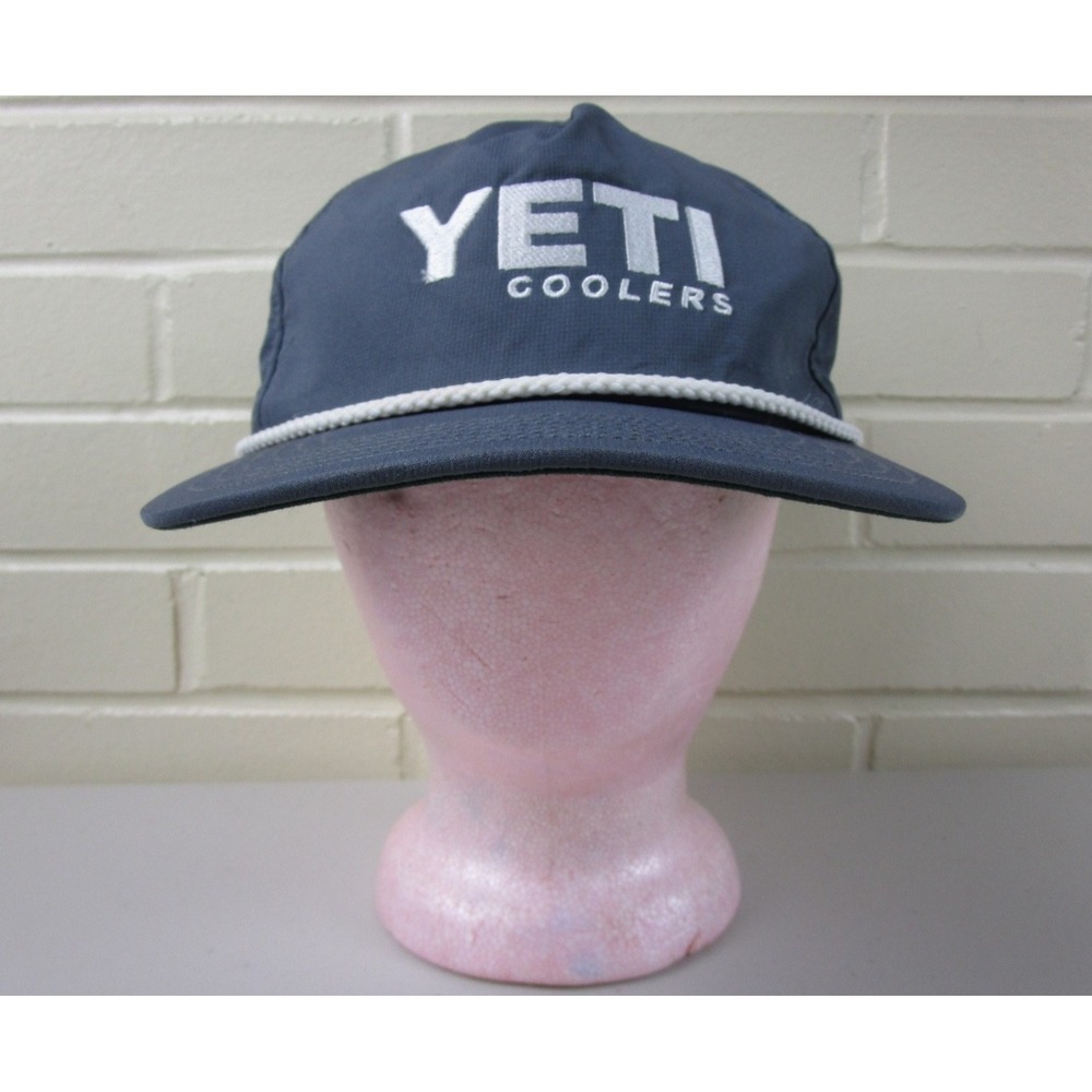 YETI Coolers Trucker Hat Snap Back Cap Rope Embroidered Camping Outdoor 2016